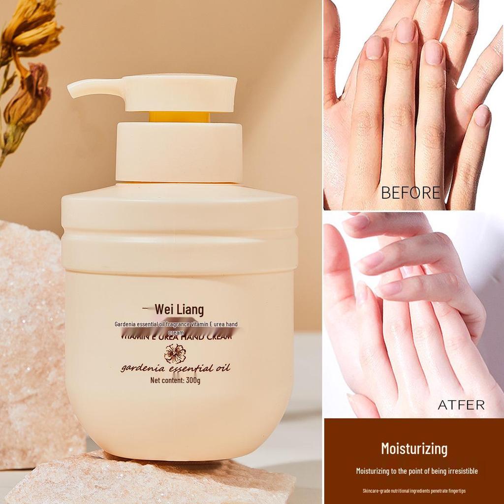 Gardenia & Green Tea Hydrating Hand Cream with Vitamin E & Urea, Anti-Cracking Formula, Mini Size for Autumn/Winter.