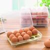 Eieraufbewahrungshalter, kollisionssicherer Kunststoff, transparent, 15 Gitter, Kunststoff, transparente Eier-Konservierungsbox