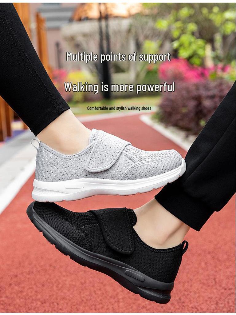 "2024 Prodyšné síťované boty s měkkou podrážkou pro volný čas a sport pro páry a seniory – Jarní/podzimní, odolné proti opotřebení, pohodlné"