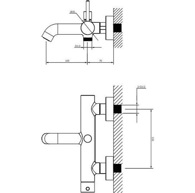 Смеситель Omnires Y золото Y1231GL
