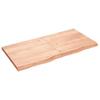 VidaXL Wall Shelf Light Brown 120x60x4cm Solid Oak Wood Treated 363698