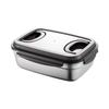 ZISIZ 304 Stainless Steel Rectangular Food Storage Container