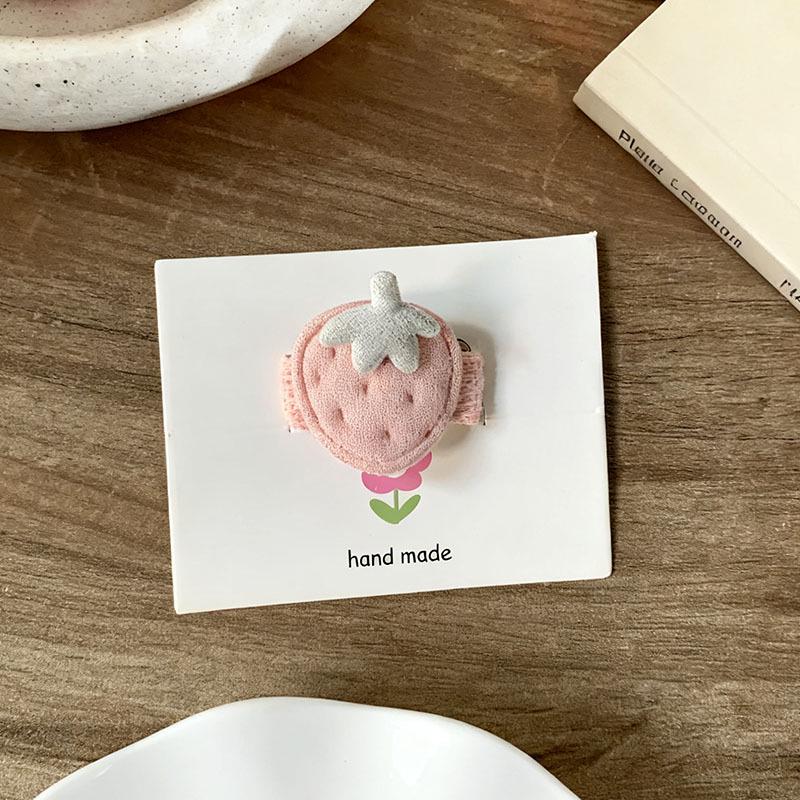 

Trendy Pink Strawberry Hair Clips for Women & Babies – Gentle on Hair