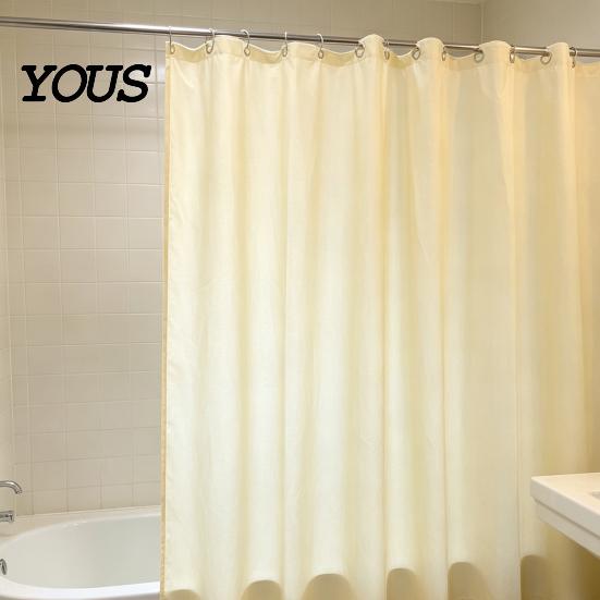 Mold Resistant Shower Curtain Plastic Liner, Modern Solid Color Bathroom Curtain, Waterproof Easy Clean with Metal Grommets for Decor Humidity