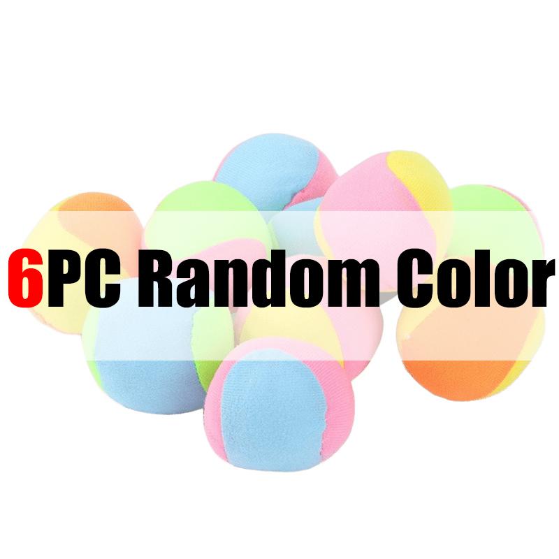 3/6PCS Sticky Ball Colorful Soft Ball Hard Ball Toss Catch Chase Game Prop Suitable for Home Park Playground PE Class Supply ZYF