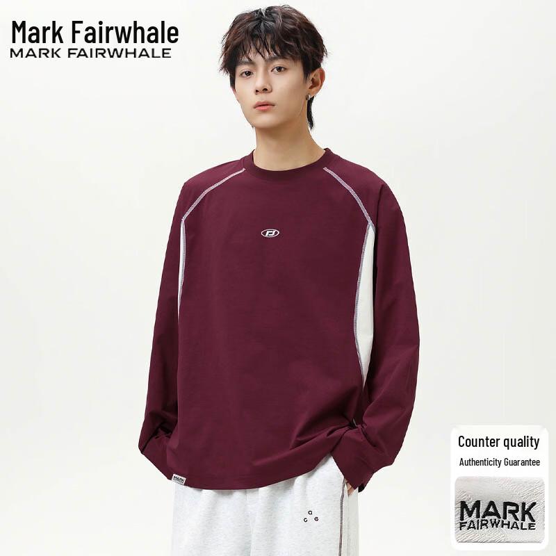 

Mark Fairwhale Men s Long Sleeve Crew Neck T-Shirt M