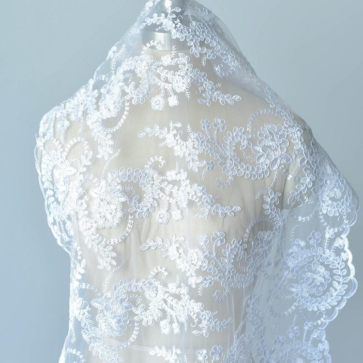 Embroidery Lace Accessories, Bridal Wedding Dress Diy Handmade Lace Clothing Clothes Sequined Lace Fabric Fabric