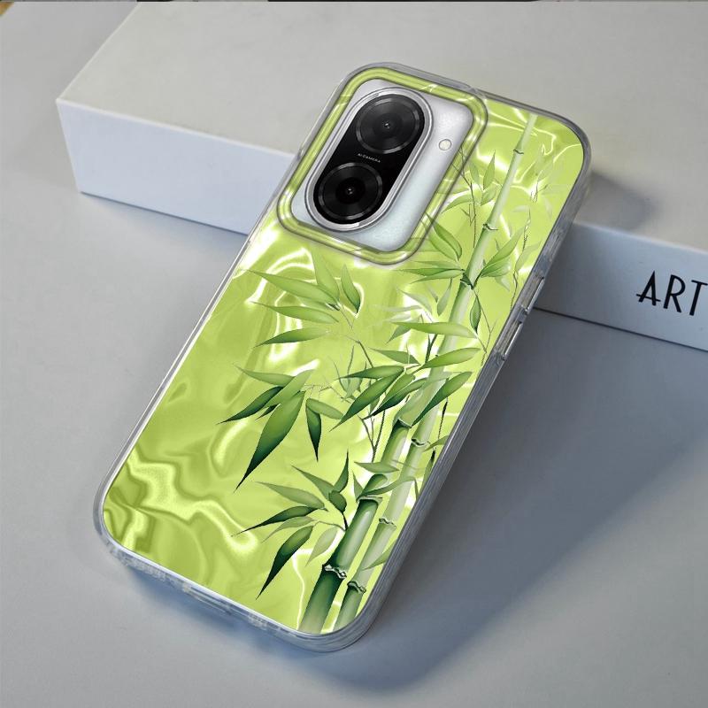 Bamboo Leaf Flower Girls Case  For Xiaomi Redmi 14C 13C 10 9A 9C Note 14 13 12 11 10S 9 8 Pro Plus A5 A4 A3 A2 A1 Fundas Cover
