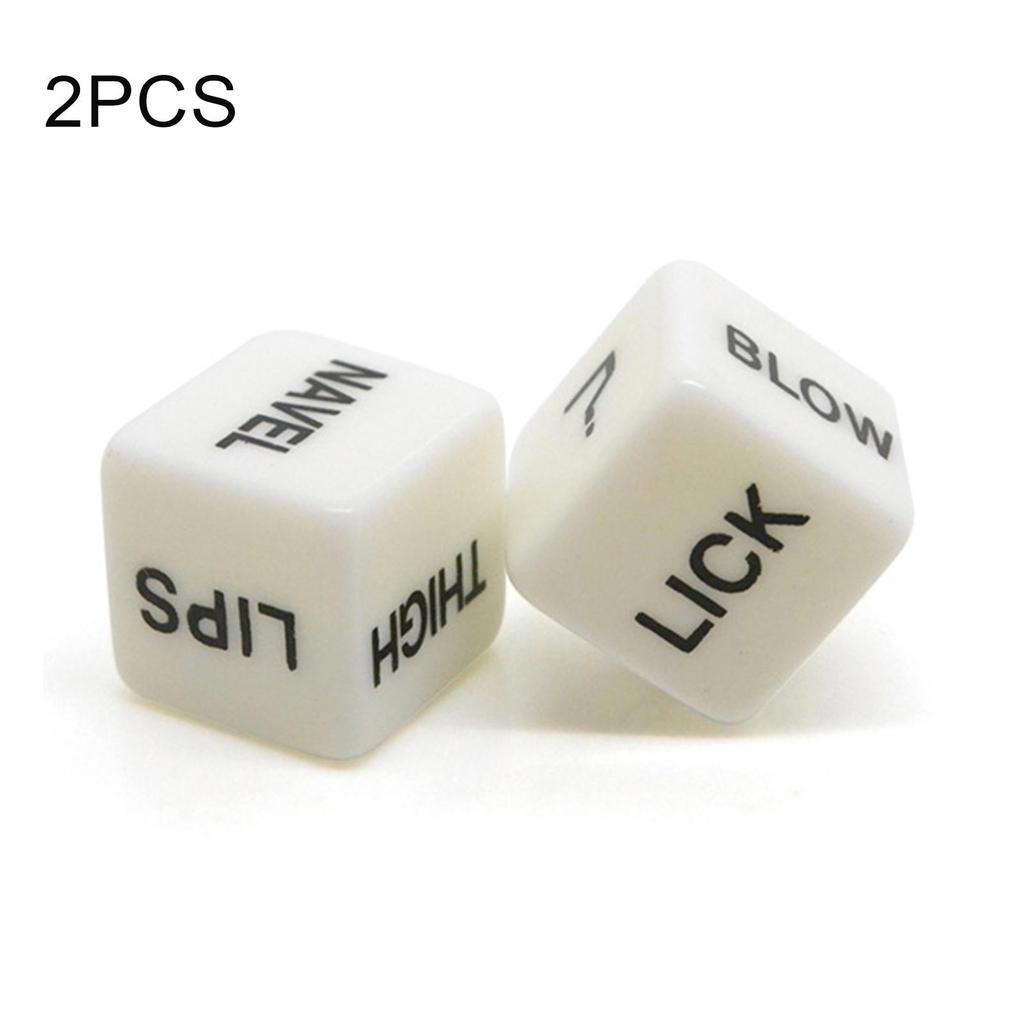 2pcs Funny Glow In Dark Love Dice Toys Adult Couple Lovers Games Aid Sex Party Toy Valentines Day Gift For Boyfriend Girlfriend