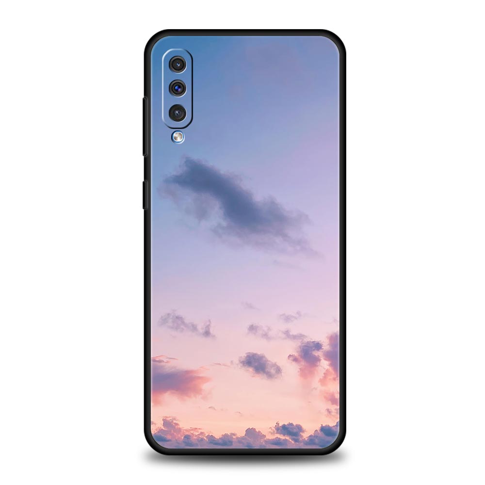 Pink Cloud Summer Sunset Glow Case For Samsung A56 A36 A26 A54 A52 A24 A14 A50 A72 A70 A06 A12 A22 A34 A42 A32 A04s A16 5G Cover