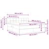 Storage Bed with Mattress Dark Gray 160 x 200 cm Velvet