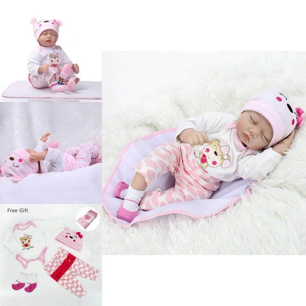 Adorable 22" Reborn Gift Baby Dolls With Lifelike Features And Handmade Quality