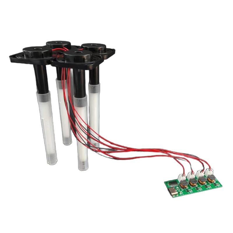 Ultrasonic Nebulizer Unswitched Atomization Control Board Four Head Humidifier Module For Plant Moisturizing