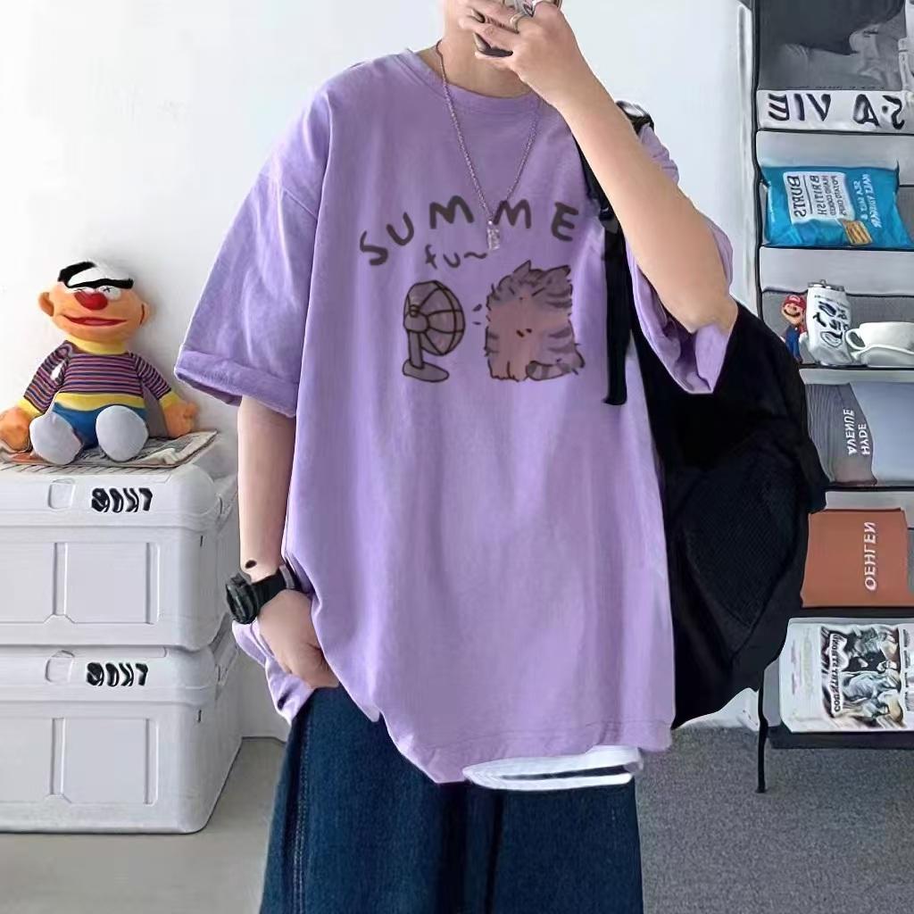 

Хлопчатобумажная женская футболка, свободные летние топы с короткими рукавами и половиной рукавов Design Sense XXL