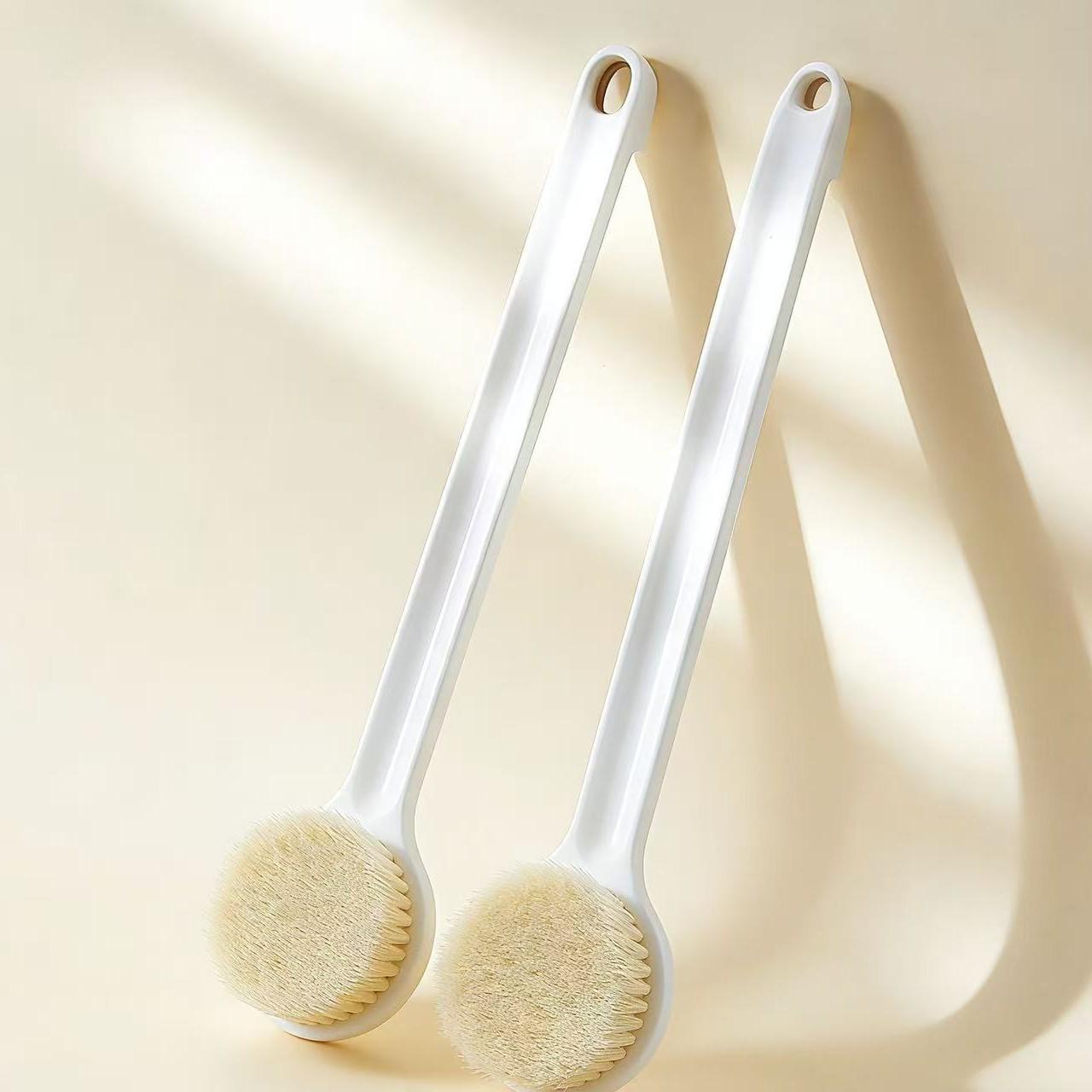 Long-Handled Soft Bristle Bath Brush, Back Scrubber, MUJI Bath Brush