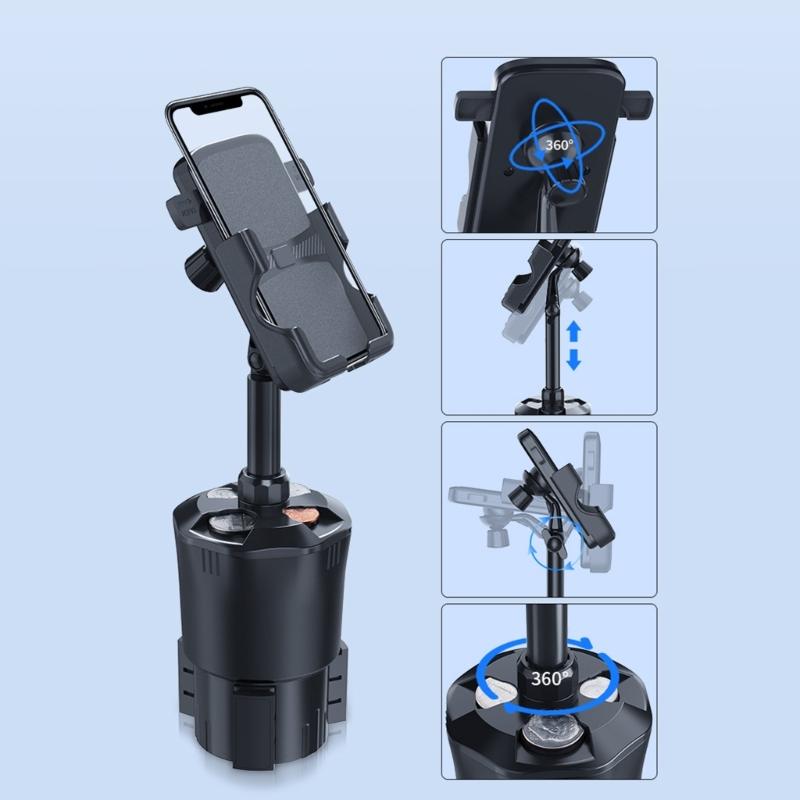 Water Cup Holder Container Phone OrganizersCar Interior Accessories Mobile Phone Bracket Stand Rack Cellphone Organizers