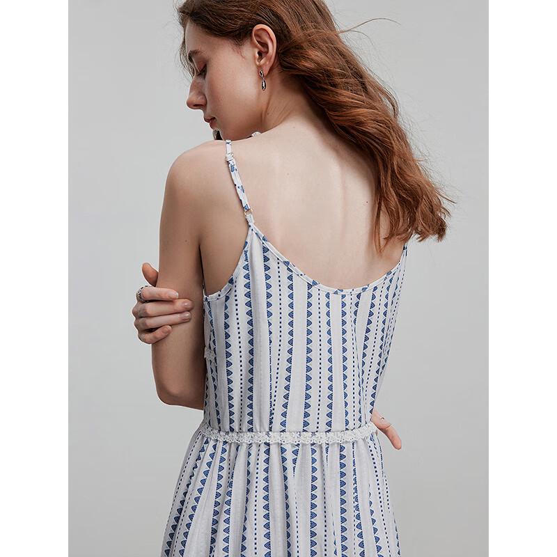 Chuyu Women's Floral Print Summer Suspender Dress