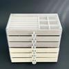 Transparent Drawer Storage Box 3-Layer Multi-layer Jewelry Box  Home Storage