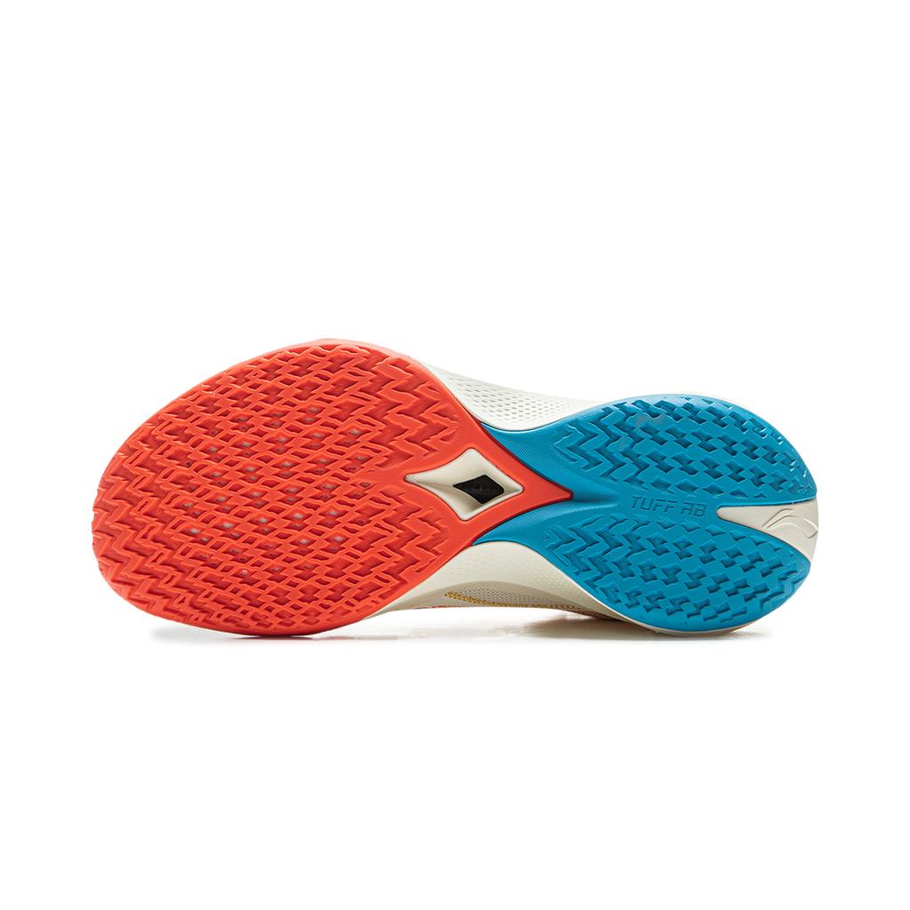 Li Ning Speed 2 Cushioning Slip Resistant Breathable Rebound Low top Basketball Shoes Men's White Blue ABAV009-5