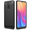 Case for Redmi 8A (6.2") - E.F.CONNECTION - Black Silicone - Steel Details - Reinforced Protection