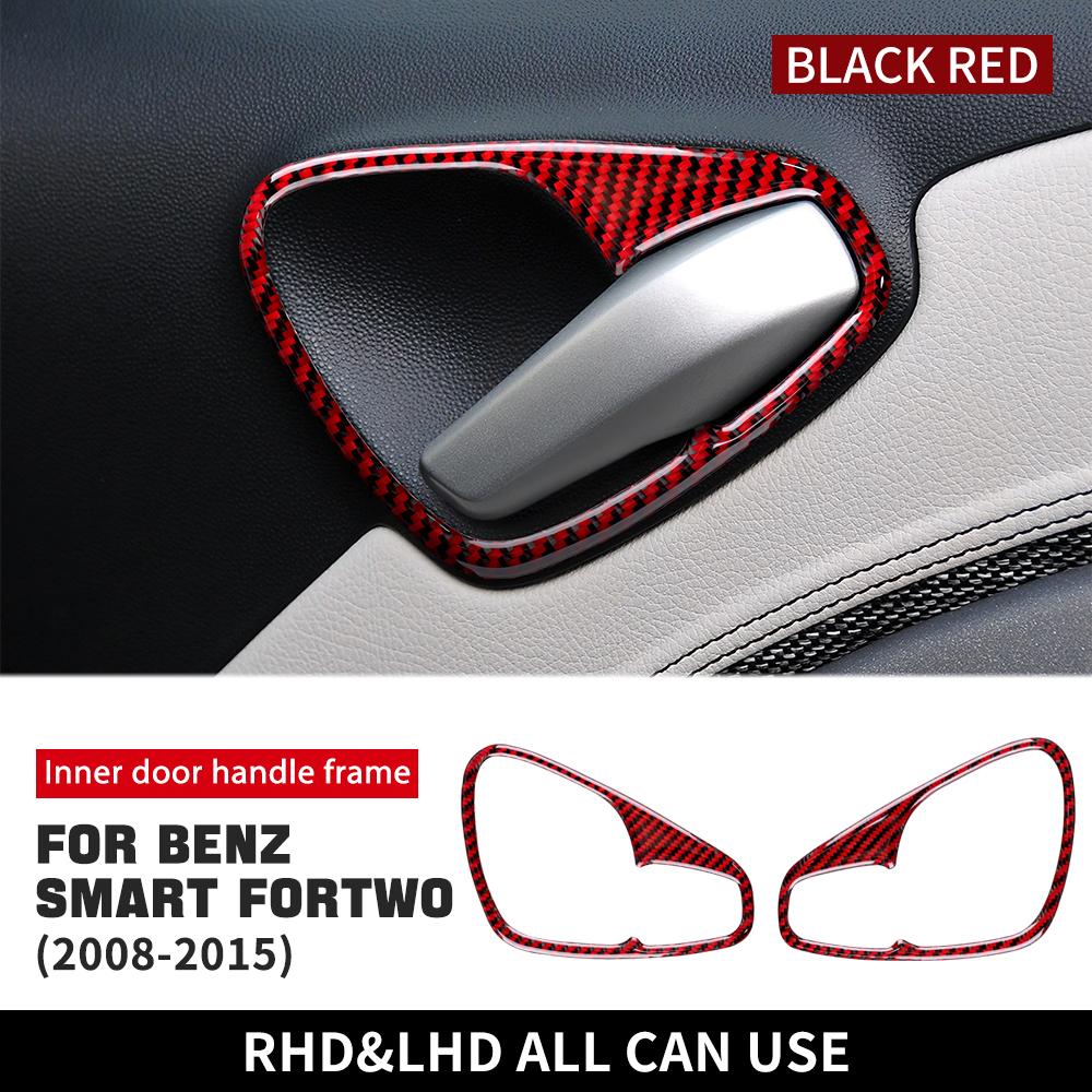 

Real Soft Carbon Fiber Stickers for Mercedes Benz Smart 451 Fortwo 2008 2009 2010 2011 2012 2013 2014 2015 Door Handle Frame