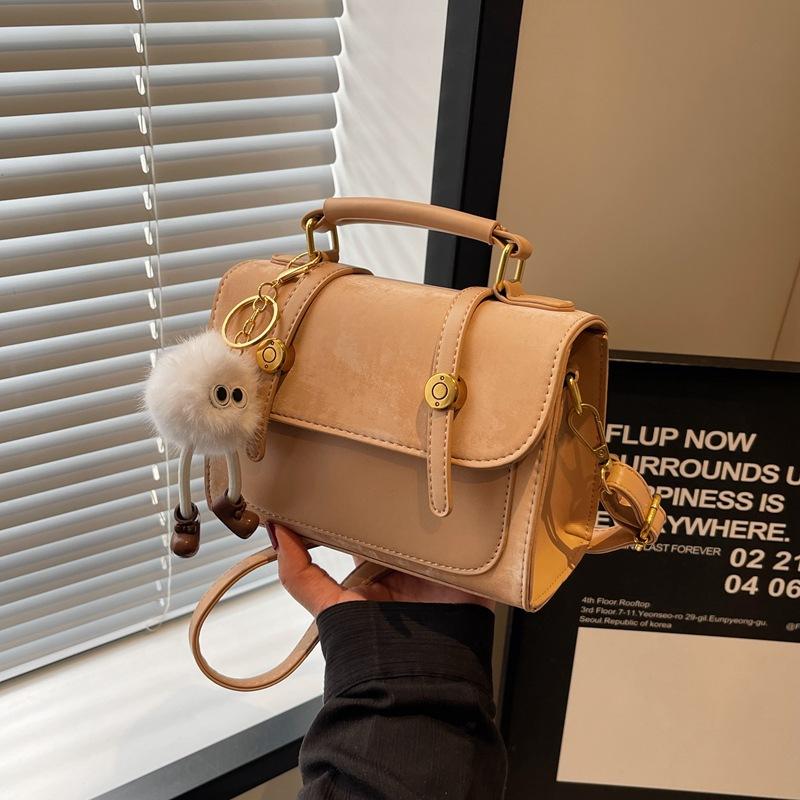 Axelväska Dam Enfärgad Ny Mode Mångsidig Messenger Liten Fyrkantig Väska