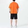 Men's Trendy Cotton Summer Two-Piece Set: Round Neck T-shirt & Casual Shorts