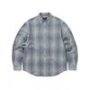 Nep Shadow Check Shirt Blue