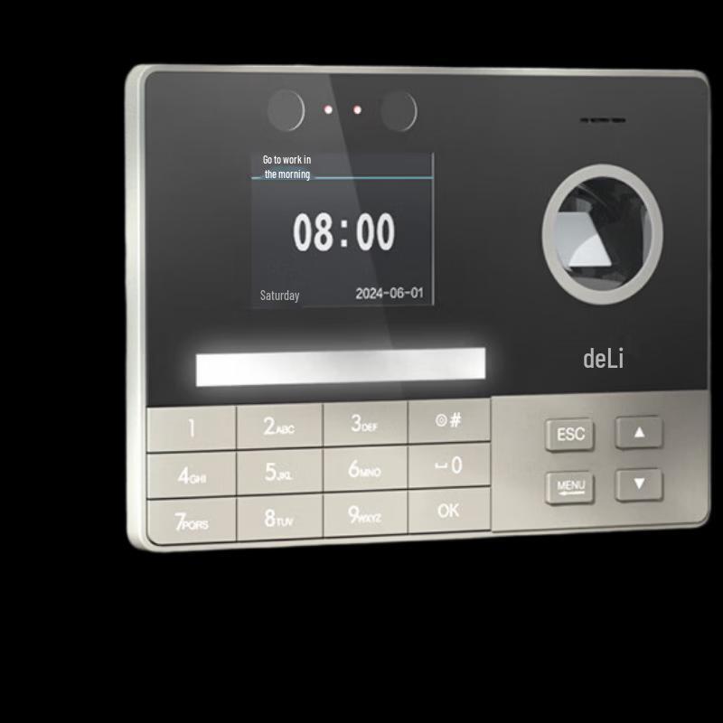 Deli Smart Cloud Face & Fingerprint Time Attendance Machine with 4G