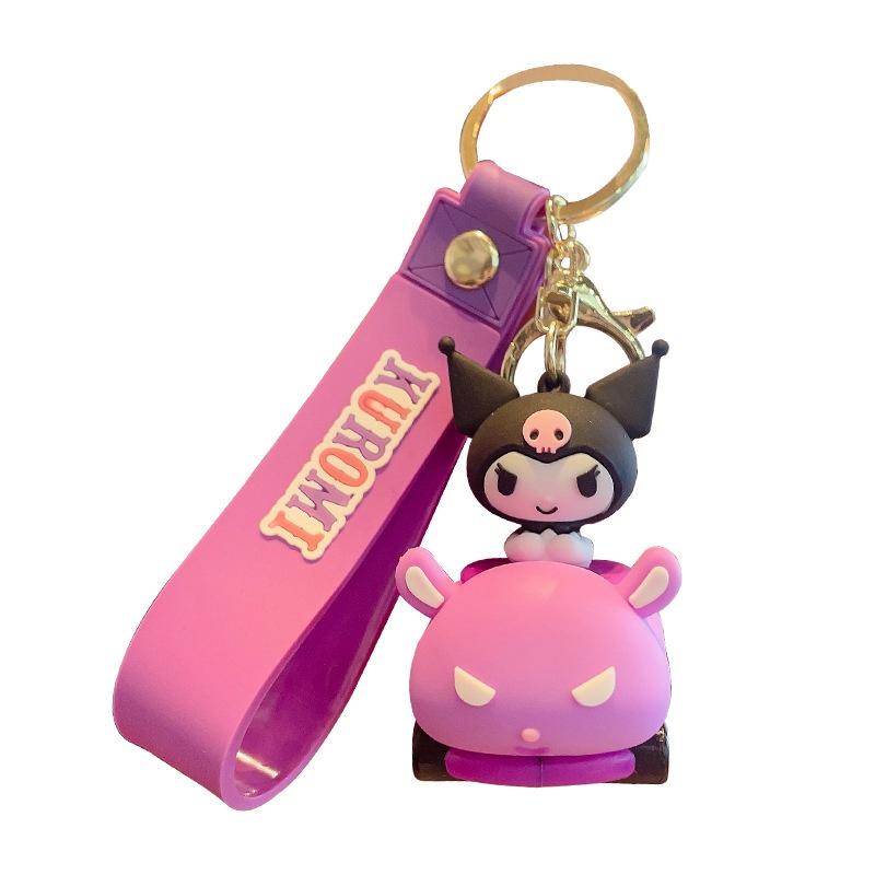 Cute Cartoon Sanrio Car Pvc Keychain Bag Pendant Creative Decoration For Cars Tiger Card Jg-1083