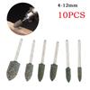 Polishing Burrs Improve Your Workpiece Finish with 10pcs 4 12mm Conical Rubber Polishing Burrs for Rotary Tools
