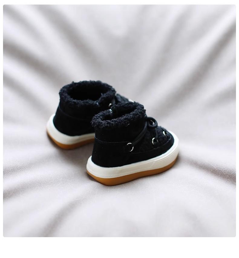 

Новые зимние высокие мужские и детские зимние ботинки из хлопка 30 чёрный