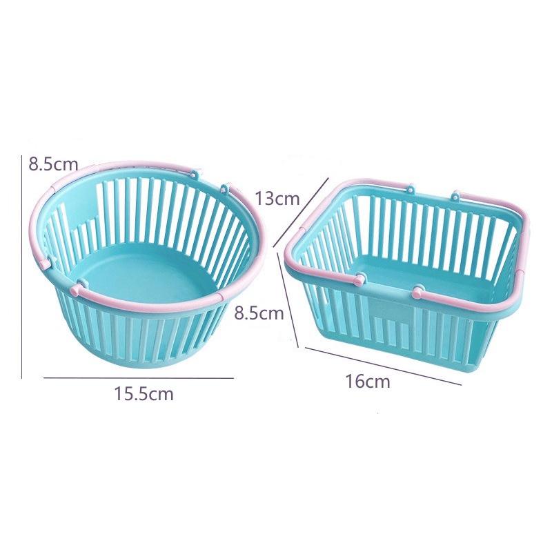 Keuken Opbergmand Hol Draagbaar Douche Bad Manden Desktop Fruitmanden Kinderspeelgoed Snack Plastic Organizer