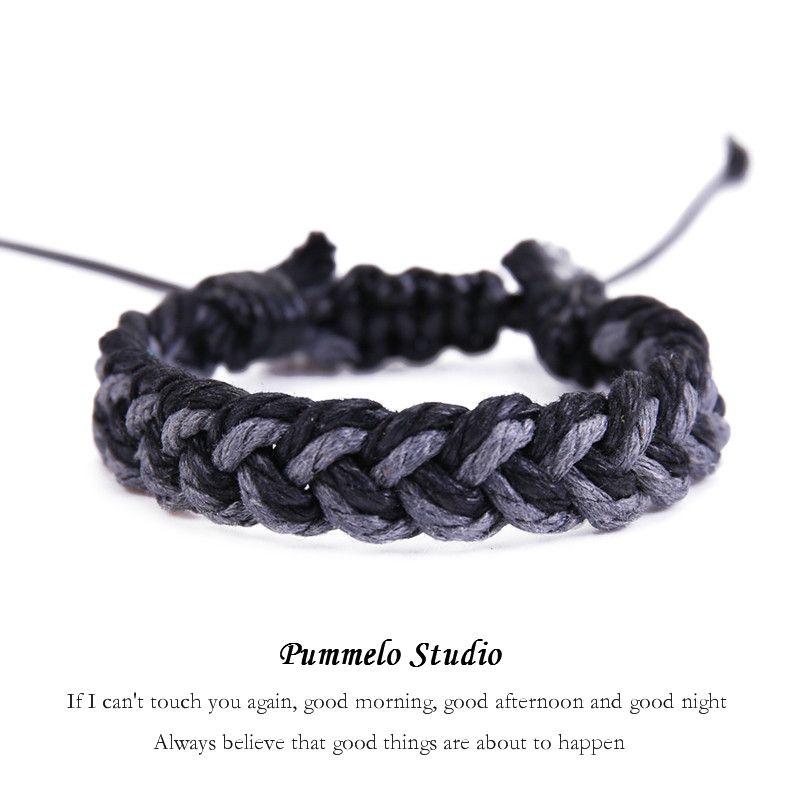 

INS Паммело Японский стиль Пара Мужское и Женское Украшение Dark gray Black (single rope) In Stock