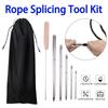 Rope Splicing Tool Kit 0.24in 0.31in 0.39in 0.47in 0.59in & 1pcs Pusher 0.24in 0.31in 0.39in 0.47in 0.59in and 1pcs Pusher