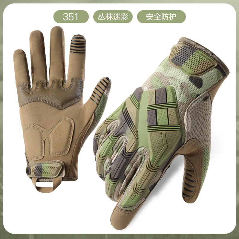 Tactical Cycling Gloves Men Touchscreen Compatible Anti-Slip Durable Outdoor Sports Riding Z351