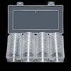 60pcs 40mm Round Coin Case for Display Silver Dollar Display Capsules Transparent Commemorative Medals Storage Box