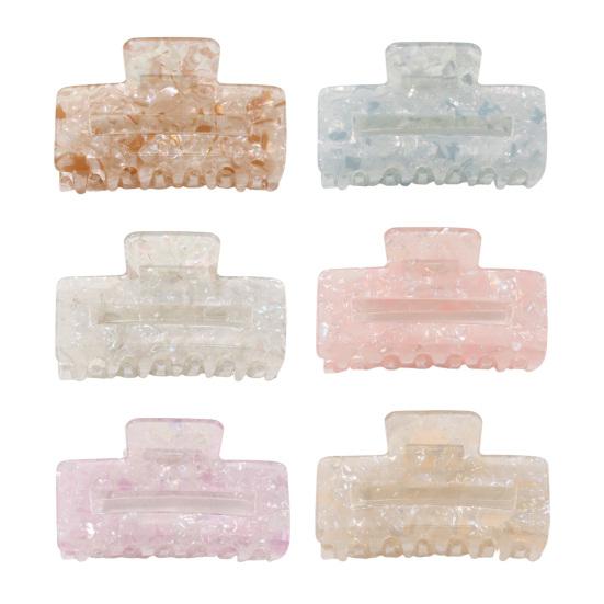 Hair Claw Hollow Rectangle Shape Back Head Shower Clip Strong Grip Medium Size Shark Hair Claw Versatile Hair Accessory