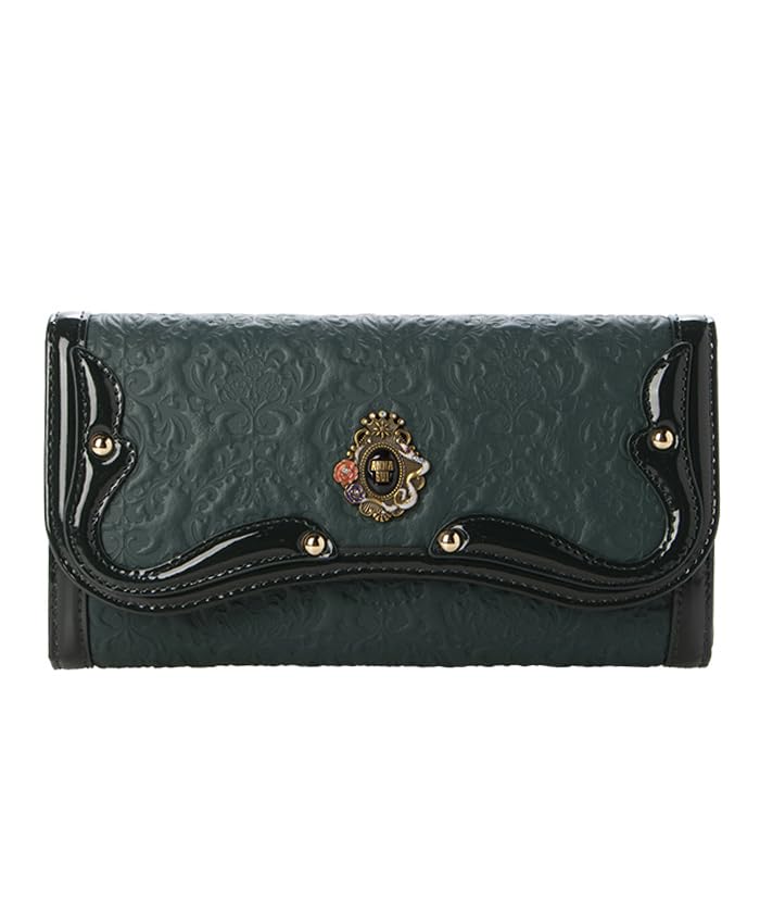 

Anna Sui Serpent Clasp Long Green Women s Wallet, 316110-70,