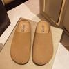 Platform Birkenstock shoes bag head half slippers women's outer wear 2025 spring and summer new retro Muller shoes soft sole Birkenstock half to