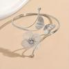 Luxurious Geometric Open Flower Butterfly Armband Women'S