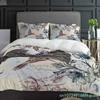 Set Biancheria da Letto Retro 3 Pezzi Colibrì Fiori di Ibisco Copripiumino Federa Bambini Adulti Copripiumino Set Letto Matrimoniale Tessile per la Casa