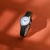 WOCCI Genuine Leather Watch Calf Black with Silver Buckle Band, 20mm, Leather,