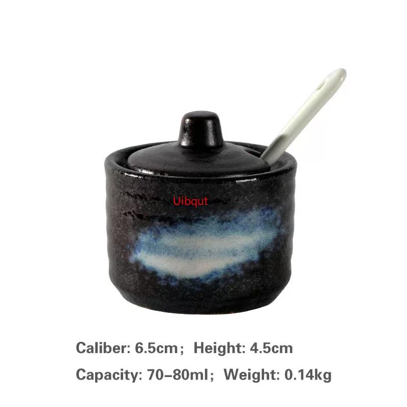 Japanese Tank Creative Seasoning Can Ceramic Seasoning Tank Kitchen Ware Storage Bottles and Jars Bottle Glass Bottle Jars
