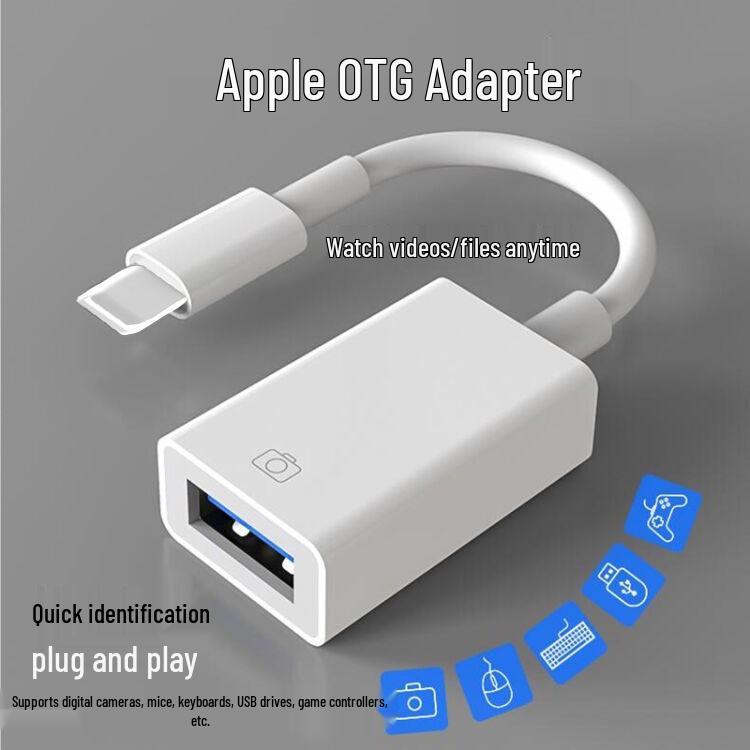 Apple Lightning To USB 3.0 OTG Adapter Cable & Converter