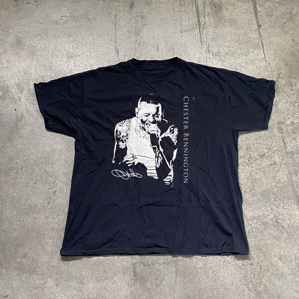 Live Concert Chester Bennington Shirt Korte Mouw Zwart Unisex S-5XL 1H0100 Unisex T-shirt
