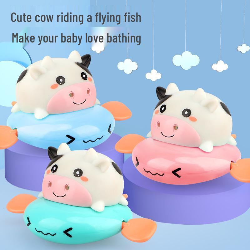 Baby Bath Toy Set: Wind-Up Dolphin & Turtle