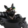 Poly-Resin Dog Statue Sculpture Entrance Key Storage Holder Container Cute for Keys Phone Wallet