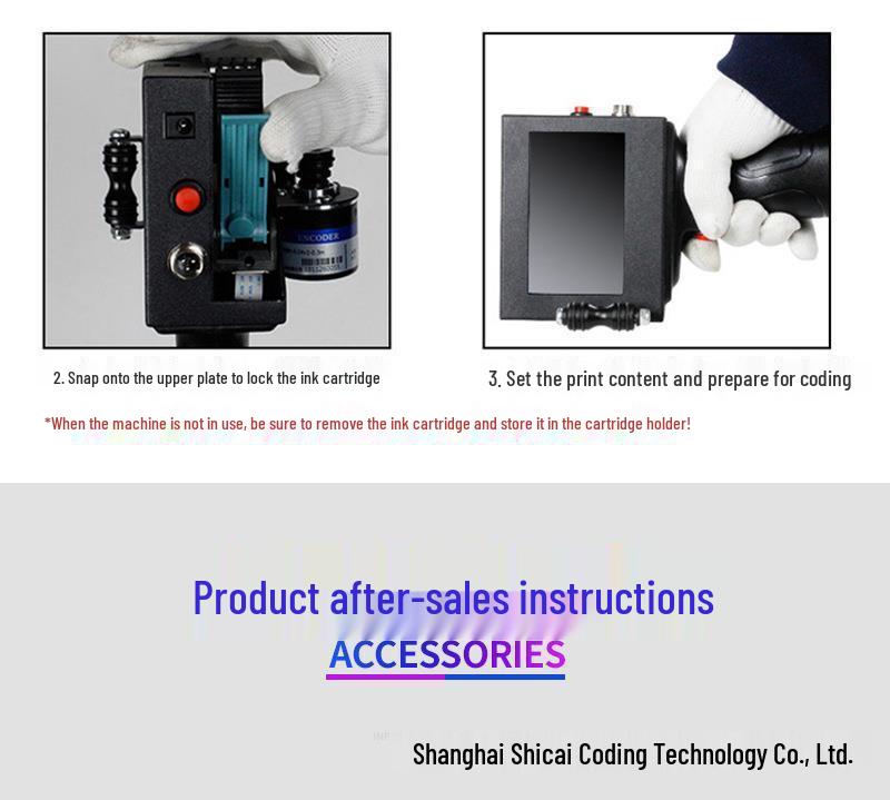 Inkjet Printer Ink Cartridge K3 Universal Quick-Dry 1.27" Handheld Marking Machine 2588+