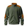 Men's Vintage Corduroy Casual Jacket - Stand Collar Zippered Colorblock Loose-Fit Baseball Jacket